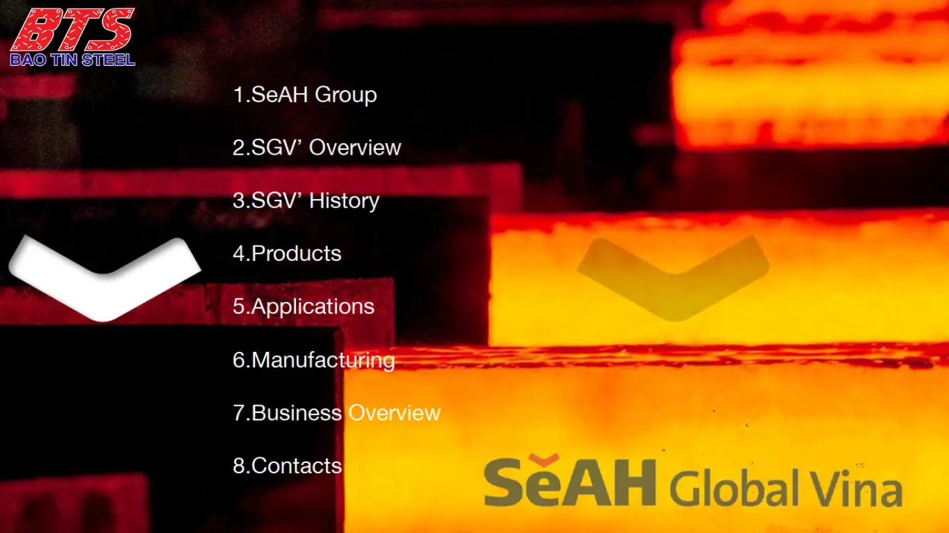 Nội dung chính của Catalogue ống thép đúc SeAH