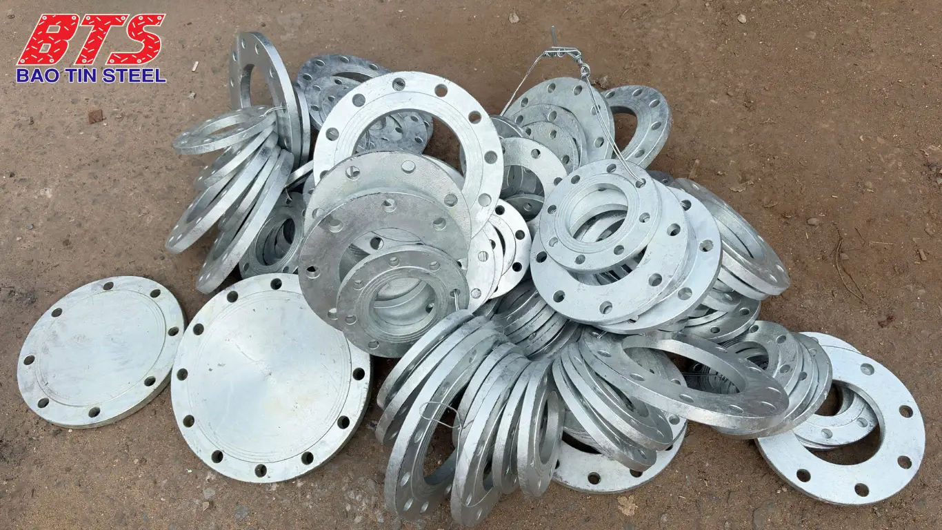 Mặt bích mạ kẽm nhúng nóng