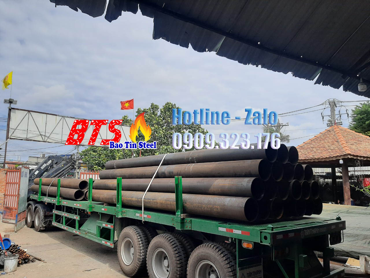 Ống thép đúc DN650 về kho Thép Bảo Tín