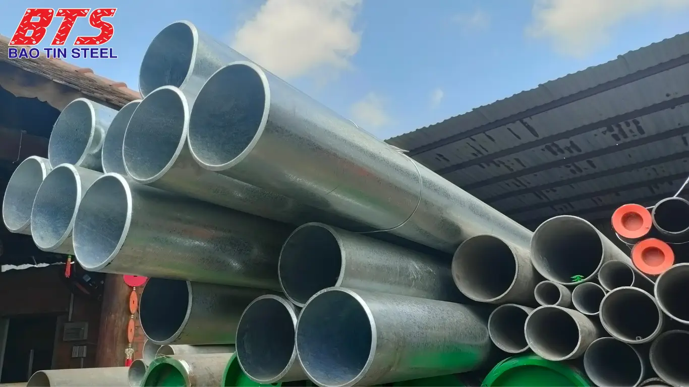 Thép ống đúc mạ kẽm phi 168