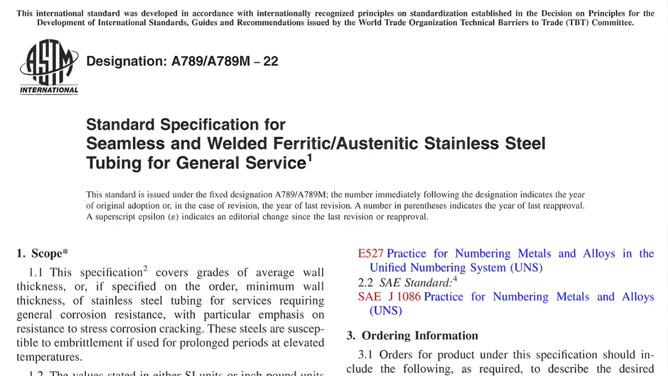 Tiêu chuẩn ASTM A789/A789M