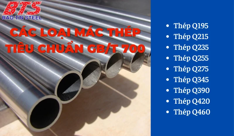Các loại mác thép tiêu chuẩn GB/T 700 Các loại mác thép tiêu chuẩn GB/T 700