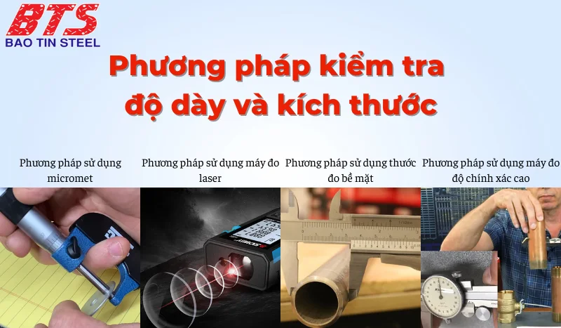 Phương pháp kiểm tra độ dày và kích thước Phương pháp kiểm tra độ dày và kích thước