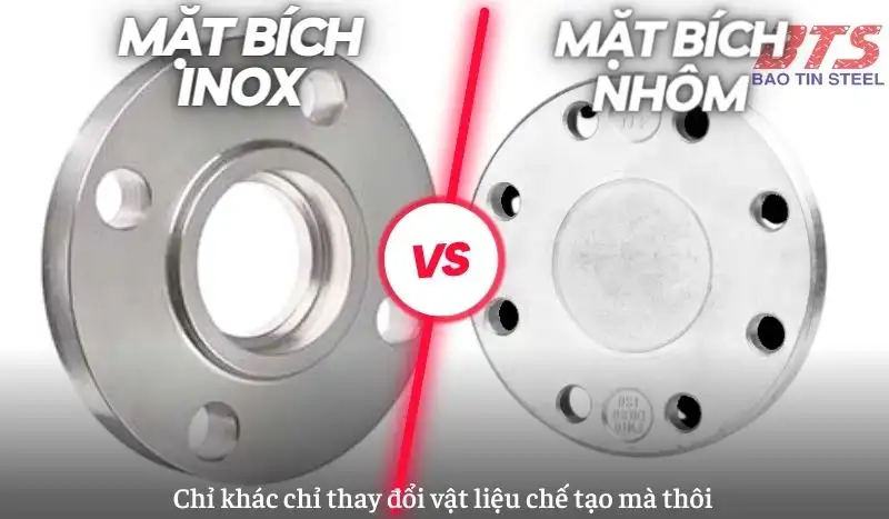 Mặt bích nhôm và mặt bích inox 